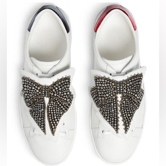 ❤️ GUCCI New Ace Bow Lace Patch ❤️ - Picture 7 of 10